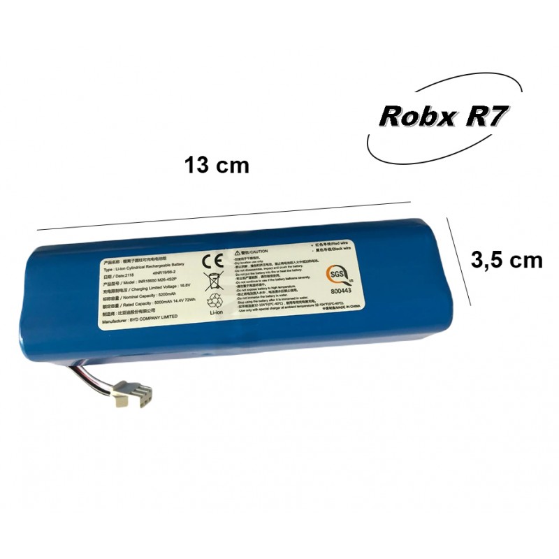 Robx R7 Uyumlu 14.4V 5200 Mah Li-Ion Pil Robot Sü...